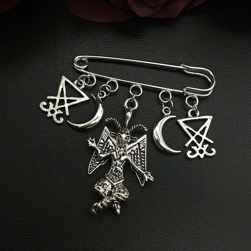 Sigil of Lucifer Baphomet Broche / Pin