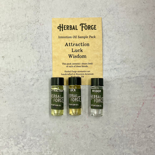 Manifestation: Attraction, Luck, and Wisdom - Intention Oil sample pack