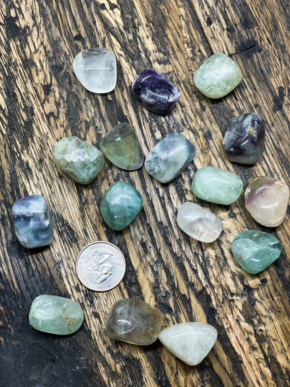 Fluorite tumbled