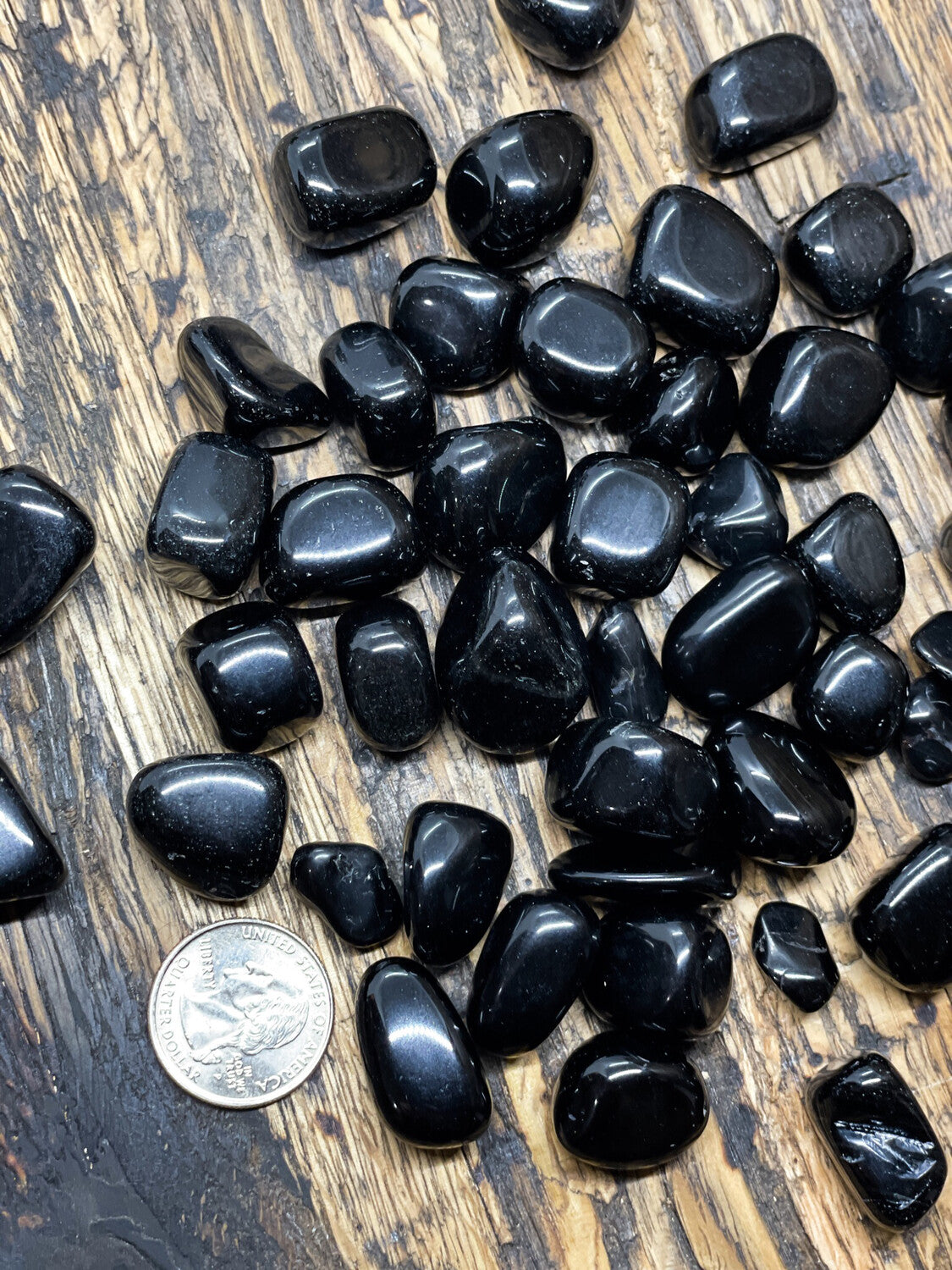 Obsidian tumbled