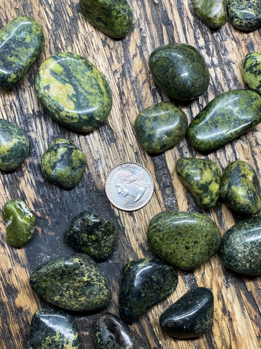 Nephrite tumbled