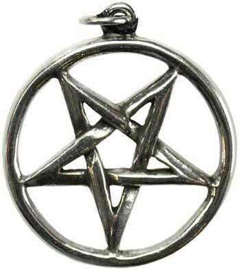 Pentagram inverted pewter