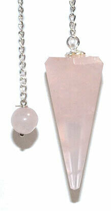 Faceted Pendulum Rose Quartz