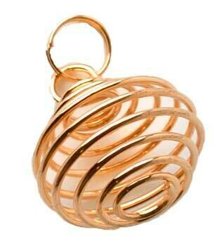 Copper coil 1" necklace