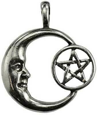 Pentacle Moon Pendant