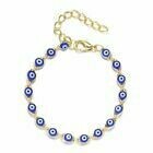 Lucky Evil Eye bracelet gold tone