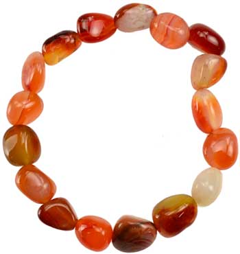 Carnelian gemstone bracelet