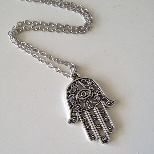 Hamsa Hand Eye cut out pendant